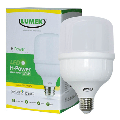 Bombillo LED Lumek E27 Eco Power 40W 3000K