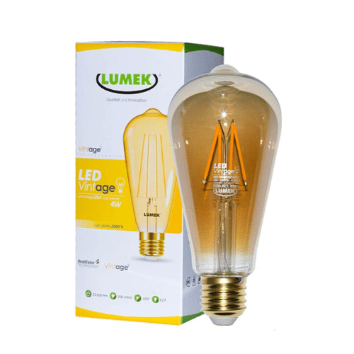 Bombillo LED Lumek E27 Vintage 4W St64